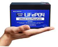 Акумулятор Eco Worthy LiFePO4 12V 8Ah (96Wh), 3000+ циклів