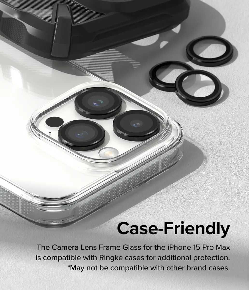 Защитное стекло на камеру Ringke Camera Frame Glass iPhone 15 Pro Max