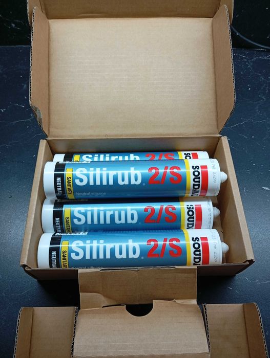 SOUDAL Silikon Neutralny SILIRUB 2/ S 300 ml - komplet 4 szt