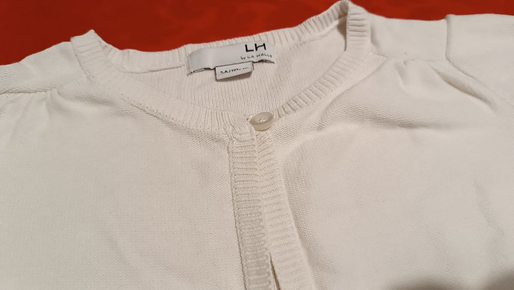 Bolero Casaco branco menina 5 Anos