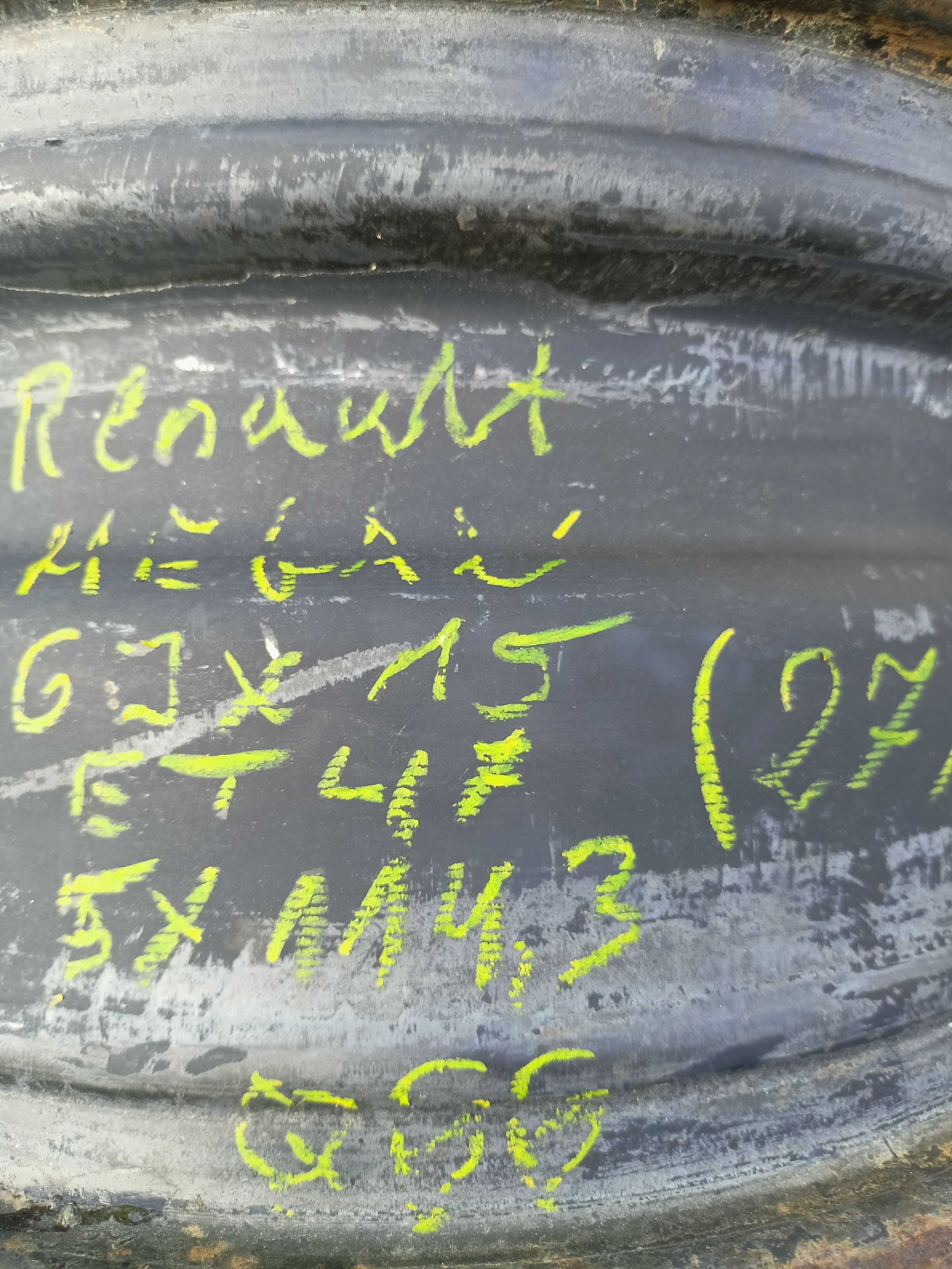 27 felgi stalowe 15  renault  megane 5x114,3 ET47