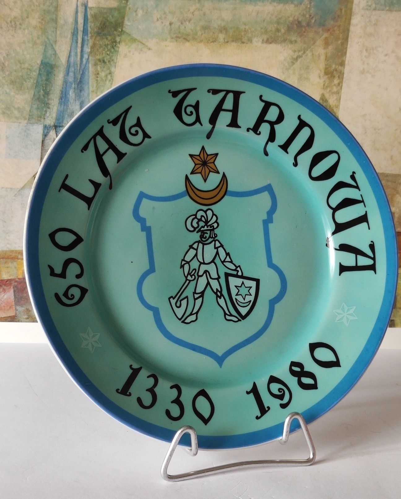 Piękna stara porcelana Ćmielów talerze okolicznościowe  kolekcja