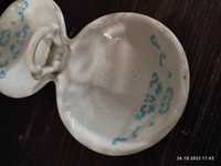 Przyprawnik bogucice podstawka porcelana sygnatura prl vintage B