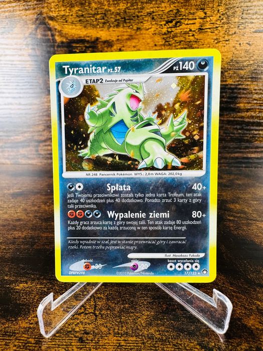 Tyranitar 17/123 Holo Diament i Perła Tajemne Skarby PL Karta Pokemon