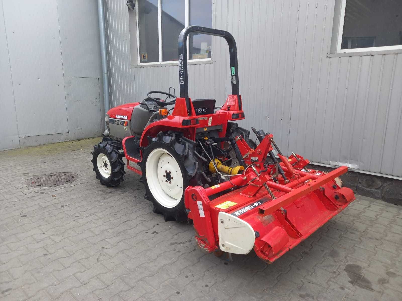 Japoński traktorek Yanmar AF 18 z glebogryzarką 4x4 18 KM Rewers