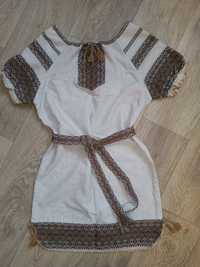 Платье вышиванка для девочки, возраст 6-10лет (122-145)