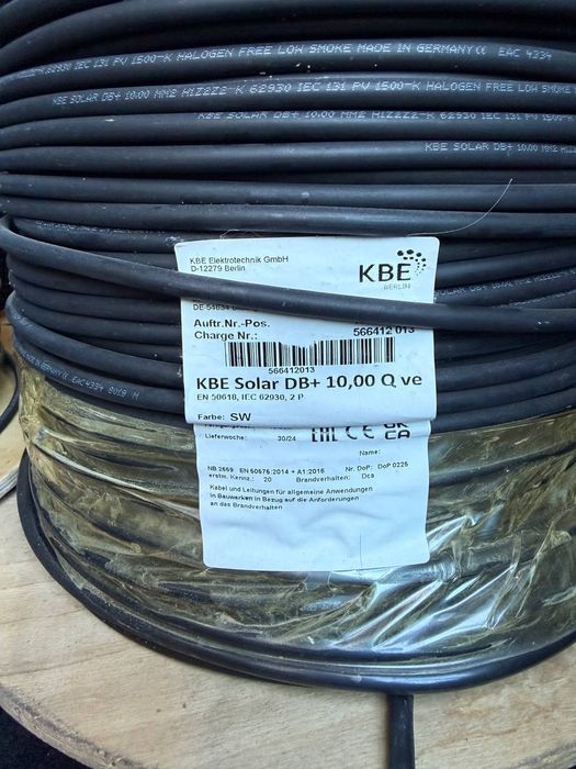 Кабель для сонячних панелей 10мм KBE