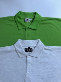 2 nowe koszulki polo meskie XXL szara zielona koszulka