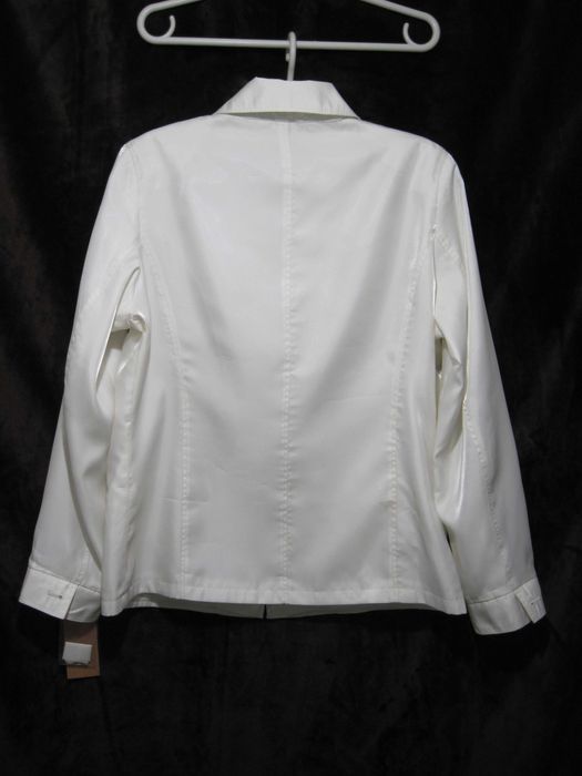 Ветровка Новая Белая Hamilton Бумажная этикетка Молния Подкладка р.52