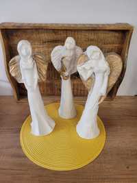 aniołki stojące gipsowe figurka z gipsu kolekcje kolekcje