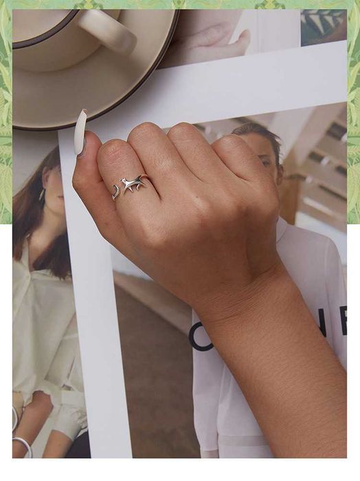 Manufaktura Łącka Pierścionek srebrny 925 kotek kot prezent