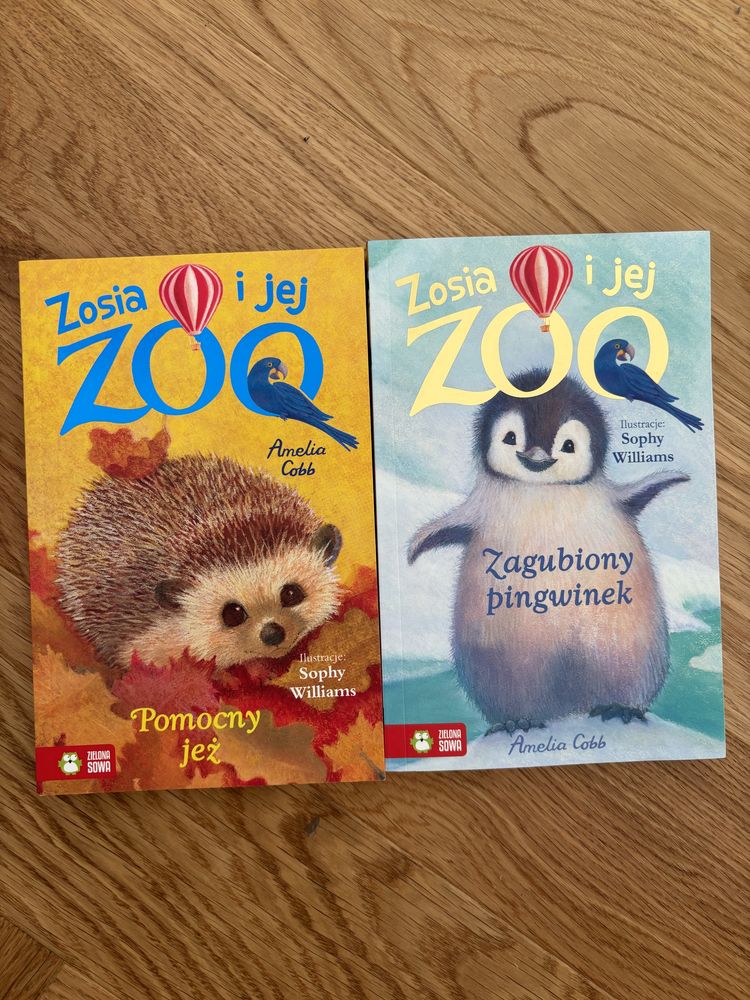 2 ksiazki zosia i jej zoo