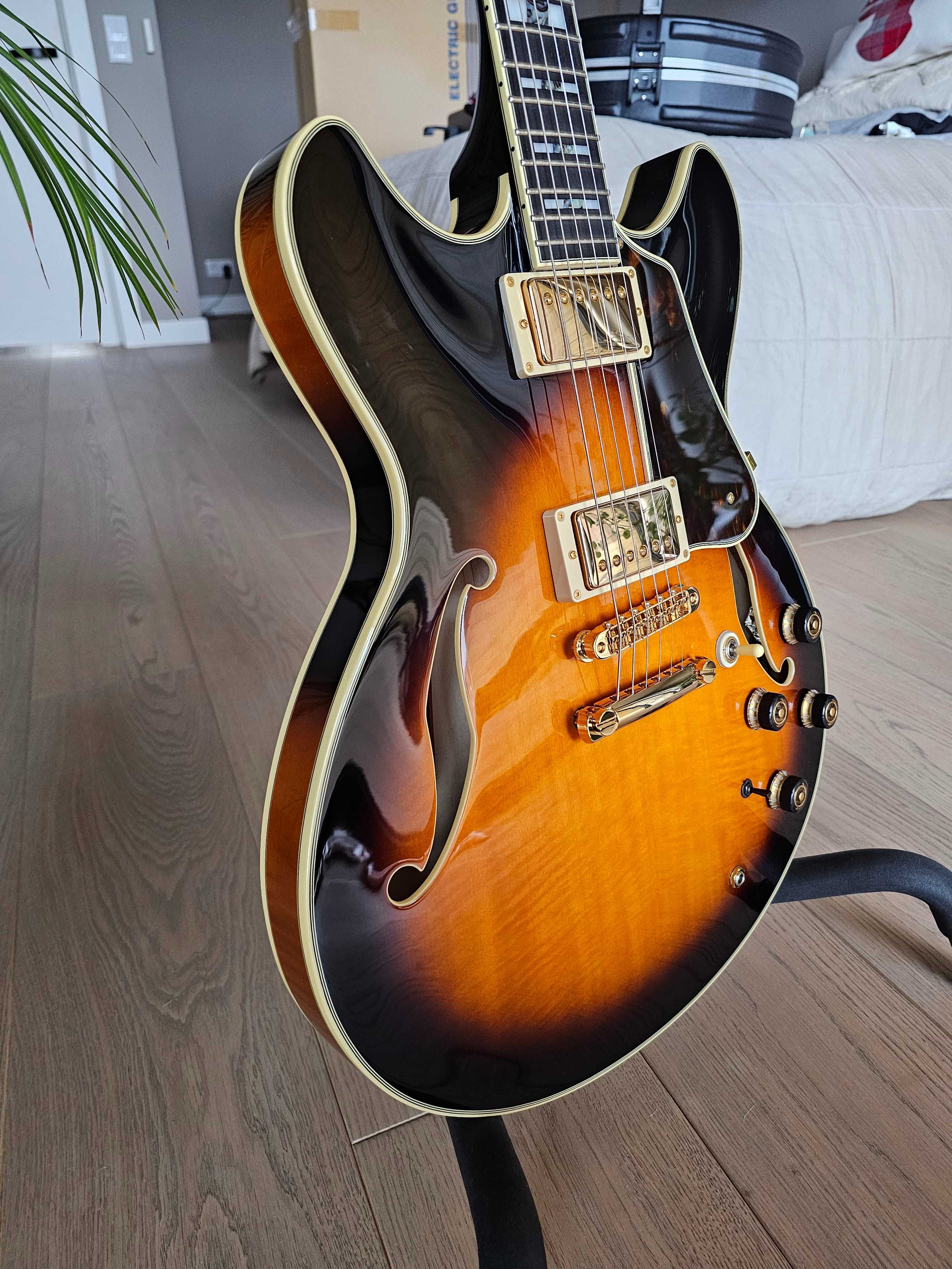 Gitara elektryczna Ibanez AS2000-BS Artstar Prestige - Semi-Hollow