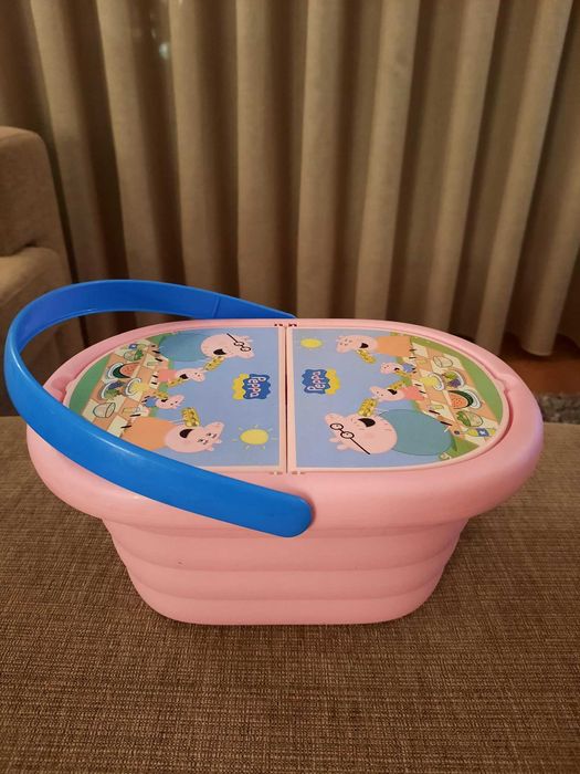 Cesto de Piquenique da Porquinha Peppa