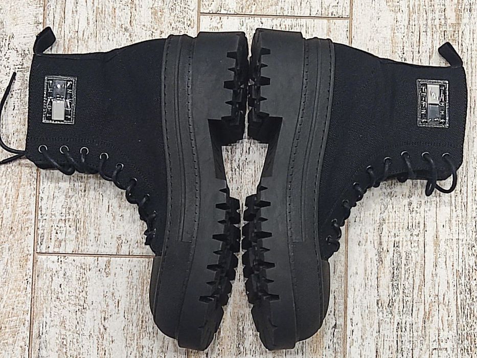 Ботильйони TOMMY JEANS (HILFIGER) tjw foxing canvas boots