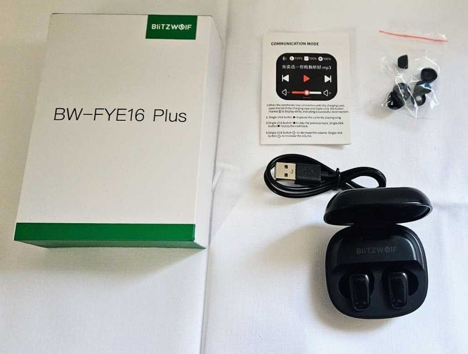 Blitzwolf BW-FYE16 Plus - ANC, 32 godz. pracy wyświetlacz LCD