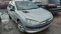 Peugeot 206 zderzak przedni srebrny FV części/dostawa