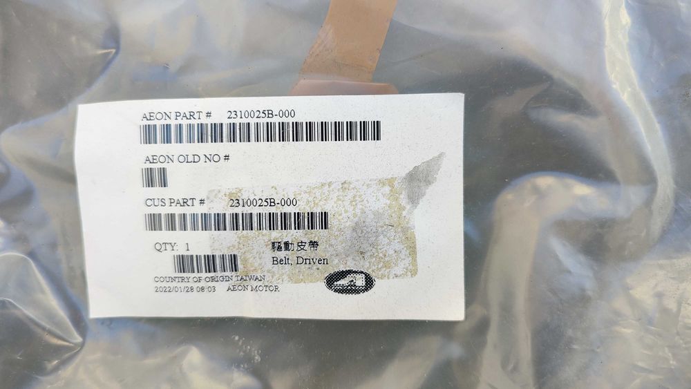 Correia de variador scooter