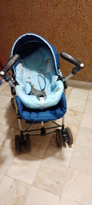 Carrinho chicco trio novo completo com tudo