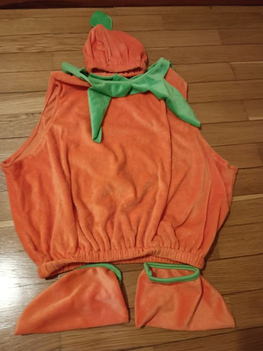 Fato de Carnaval/Fantasia de abóbora Halloween (1-2 anos)