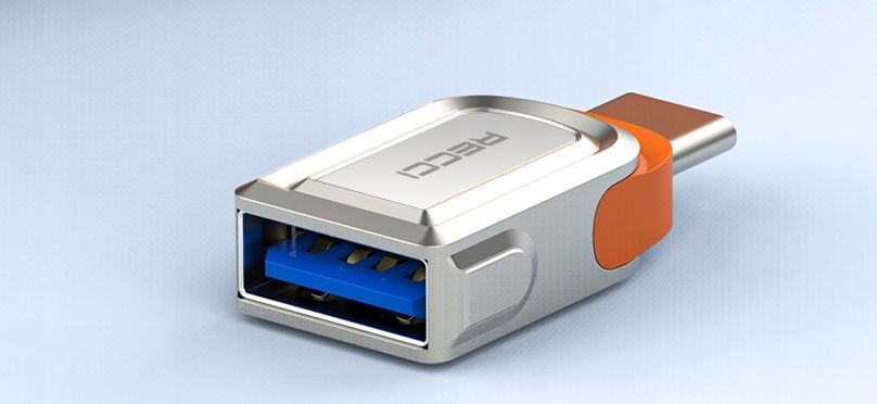 Adapter Przejściówka Usb-C Typ C Na Usb Do Telefonu Otg Usb 3.0 Recci