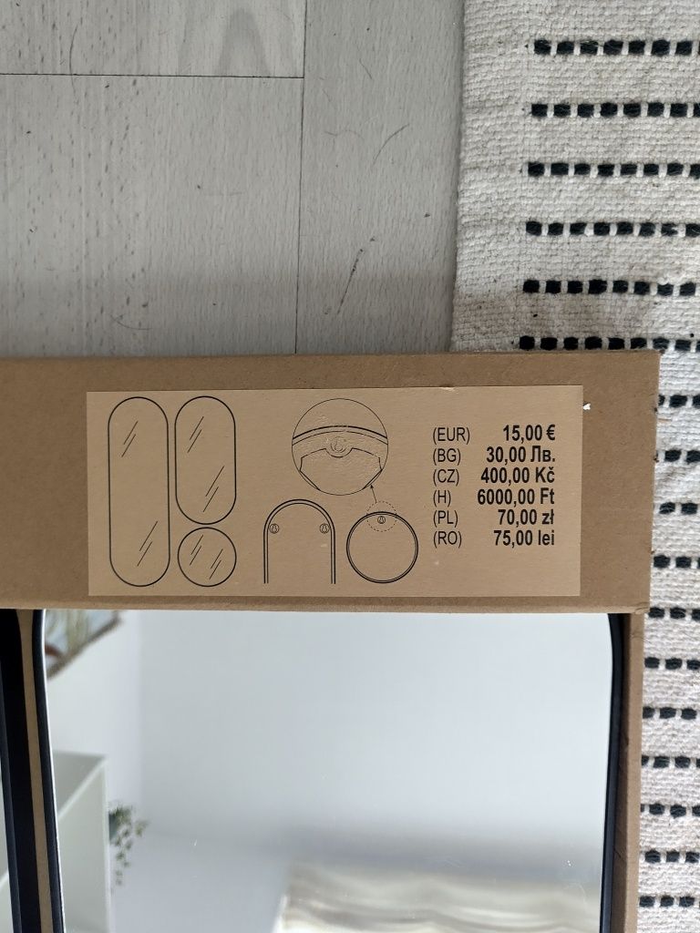 Zestaw 3 minimalistycznych luster
