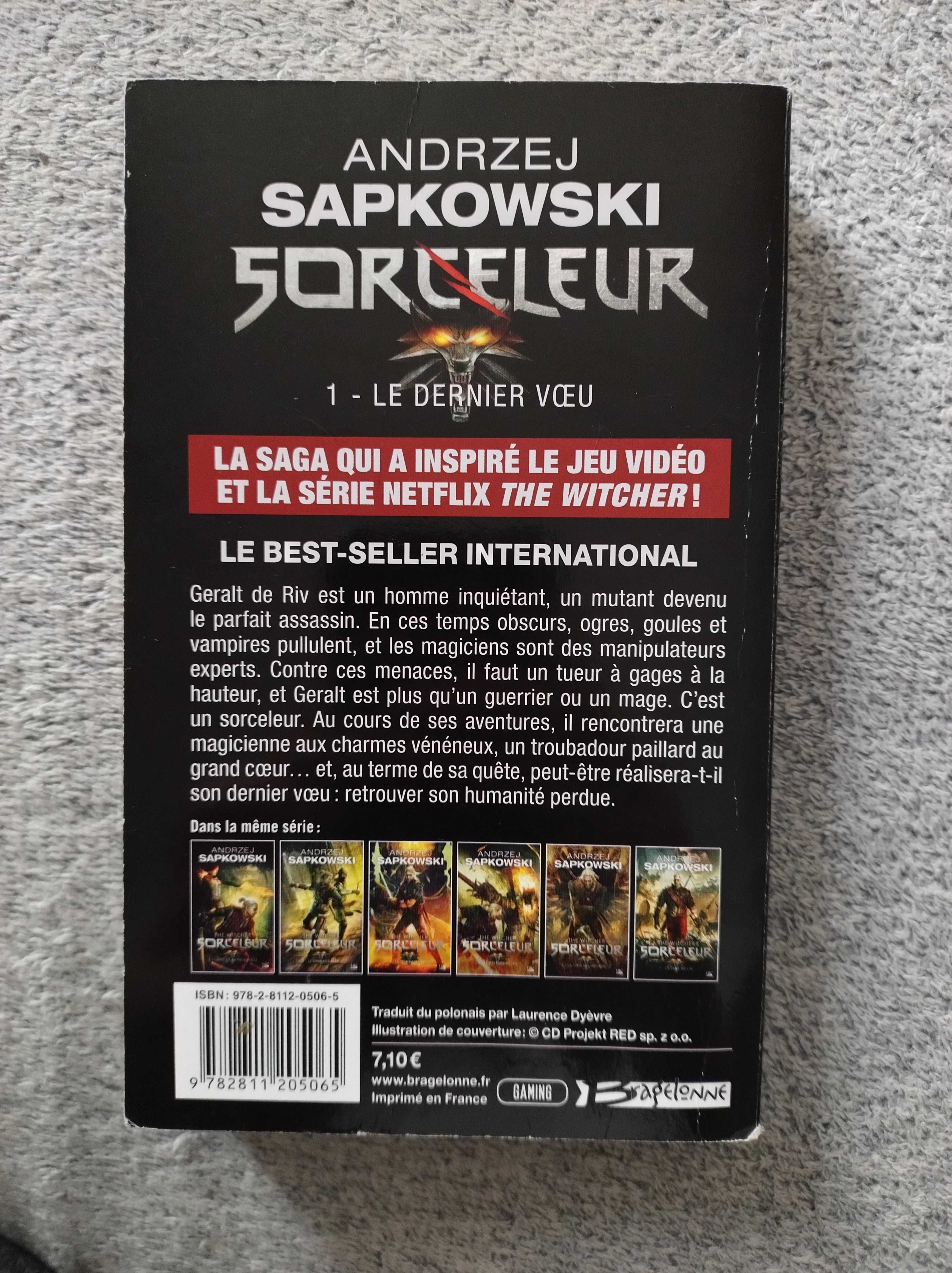Sapkowski - Sorceleur - Le dernier Vœu. Wiedźmin po francusku