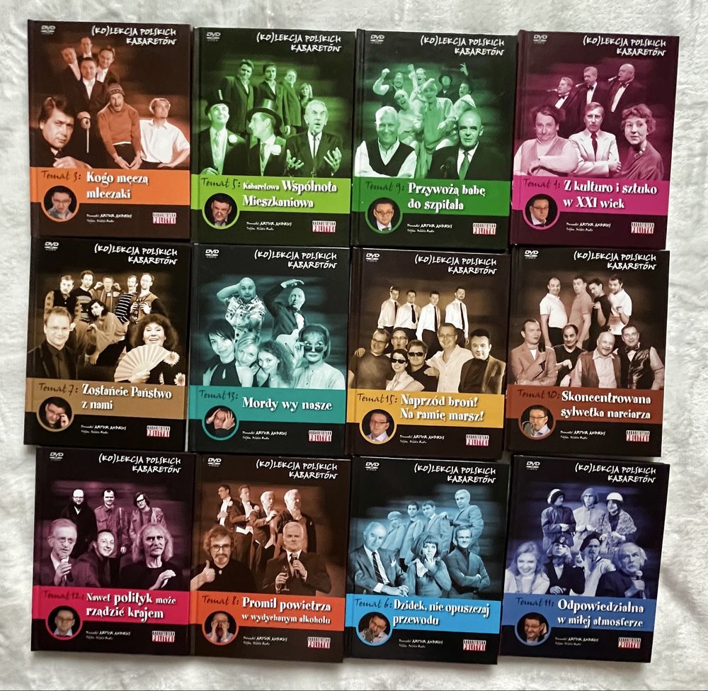 Zestaw Płyt dvd 12 sztuk