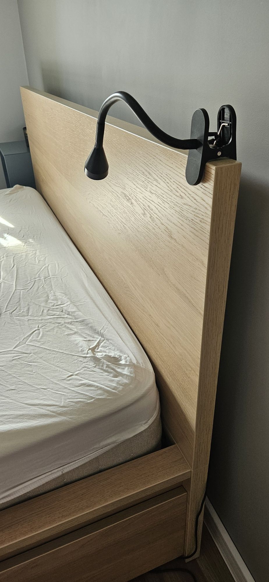 Rama łóżka 160x200 Ikea Malm z 2 pojemnikami