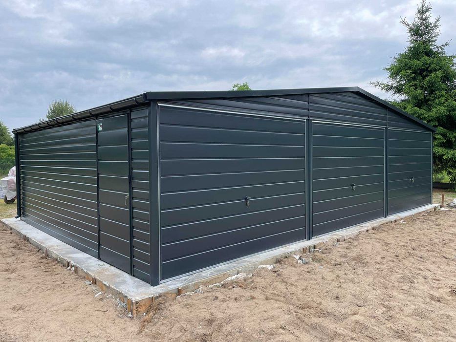 Garaż blaszany PREMIUM. WZMOCNIONY PROFILAMI. Producent. CAŁA Polska