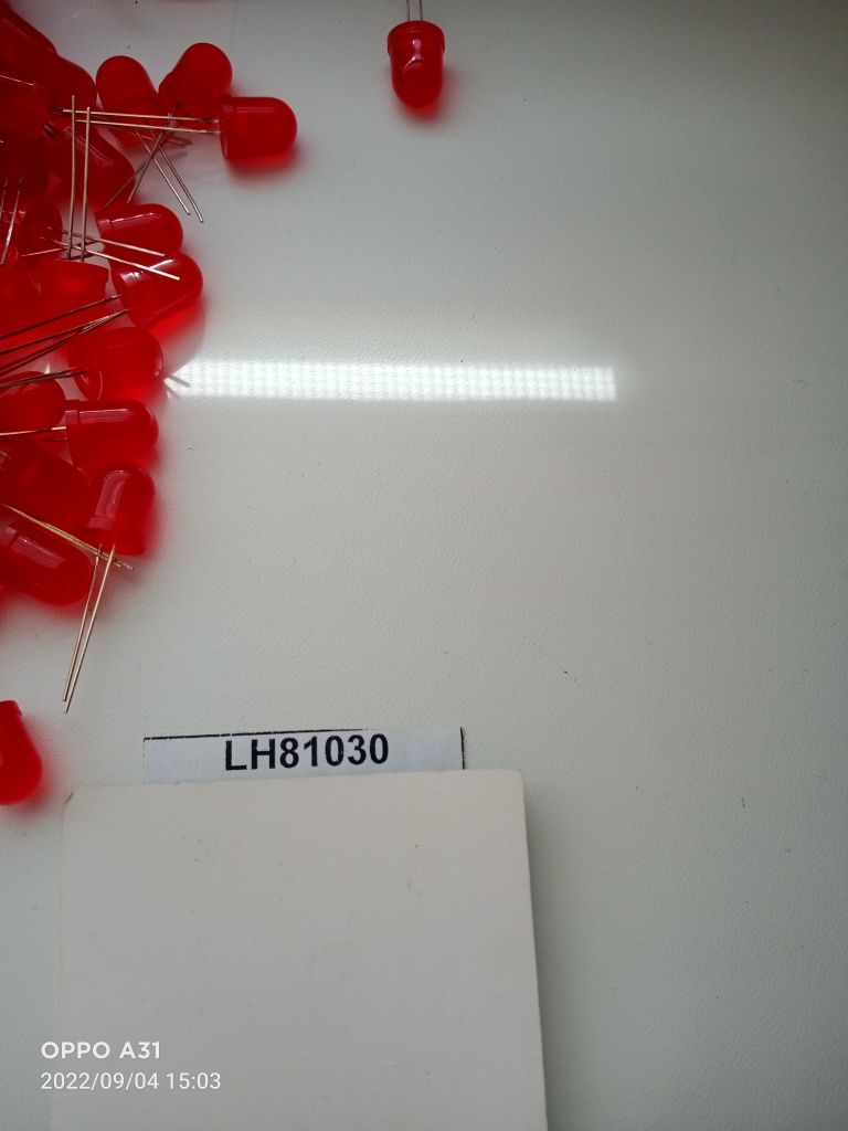 Светодиод D = 10 мм LH81030 красный диффузный (матовый) (ф10 h13,5), 1