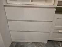 Komoda z trzema szufladami Malm  Ikea