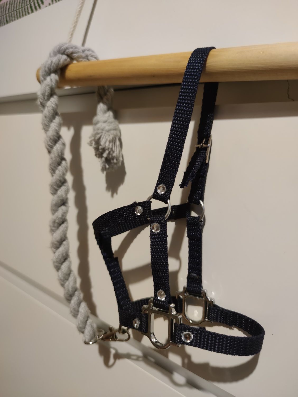 Kantar uwiąz dla Hobby horse A4 ciemny granat