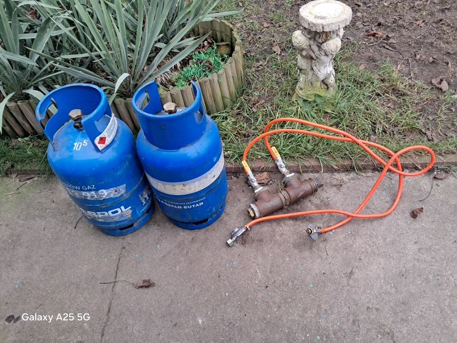Butla gazowa 11kg plus zawory I przewody