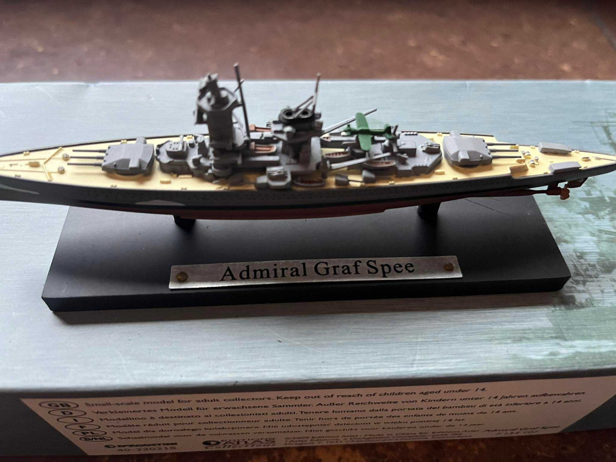 Okręt statek Admiral Graf Spee model Deagostini