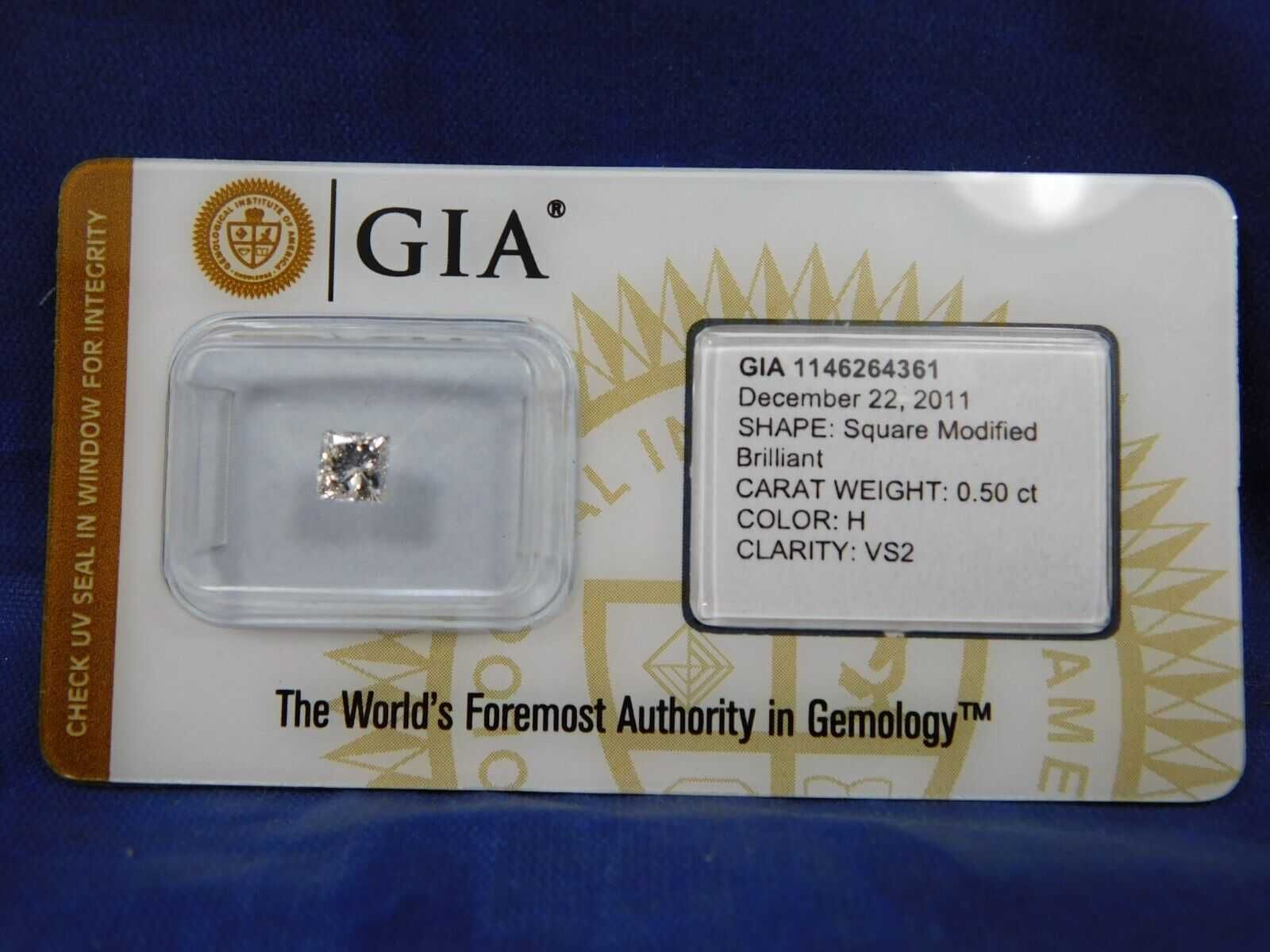 0.50ct сертификат GIA природный бриллиант