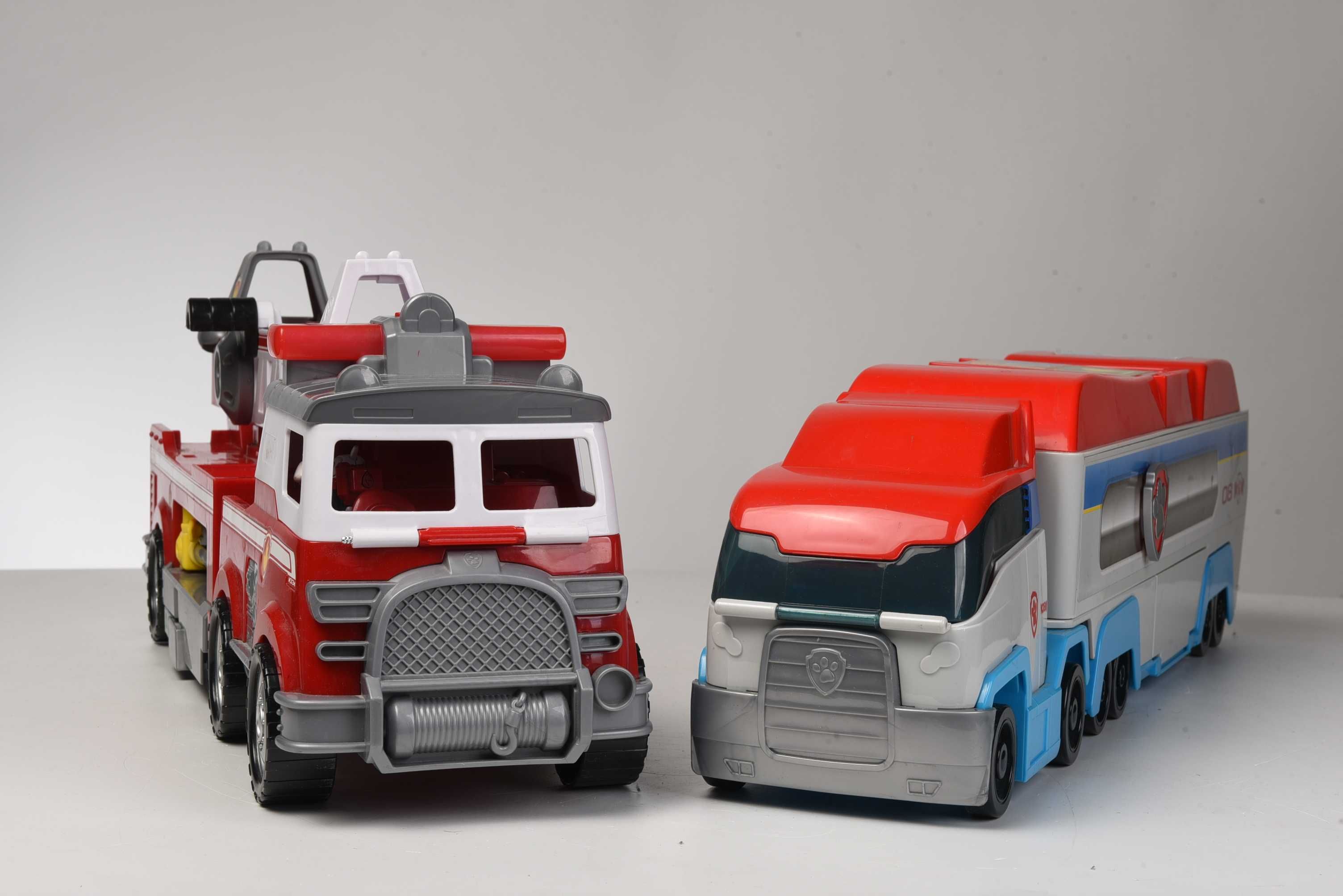 Psi patrol ciężarówka patrolowiec i wóz strażacki