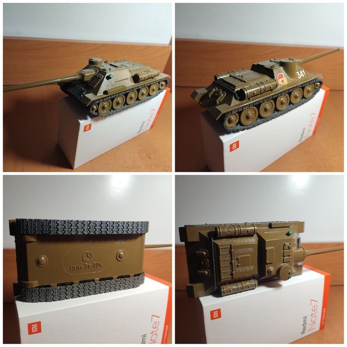 СССР Танки металлические коллекционные Т34-85 СУ-100 БТР-344