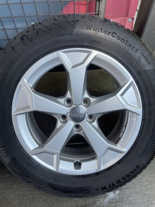 Oryginalne Felgi Audi 17” 6.5Jx17H2 ET38 + Zimowe Opony Continental