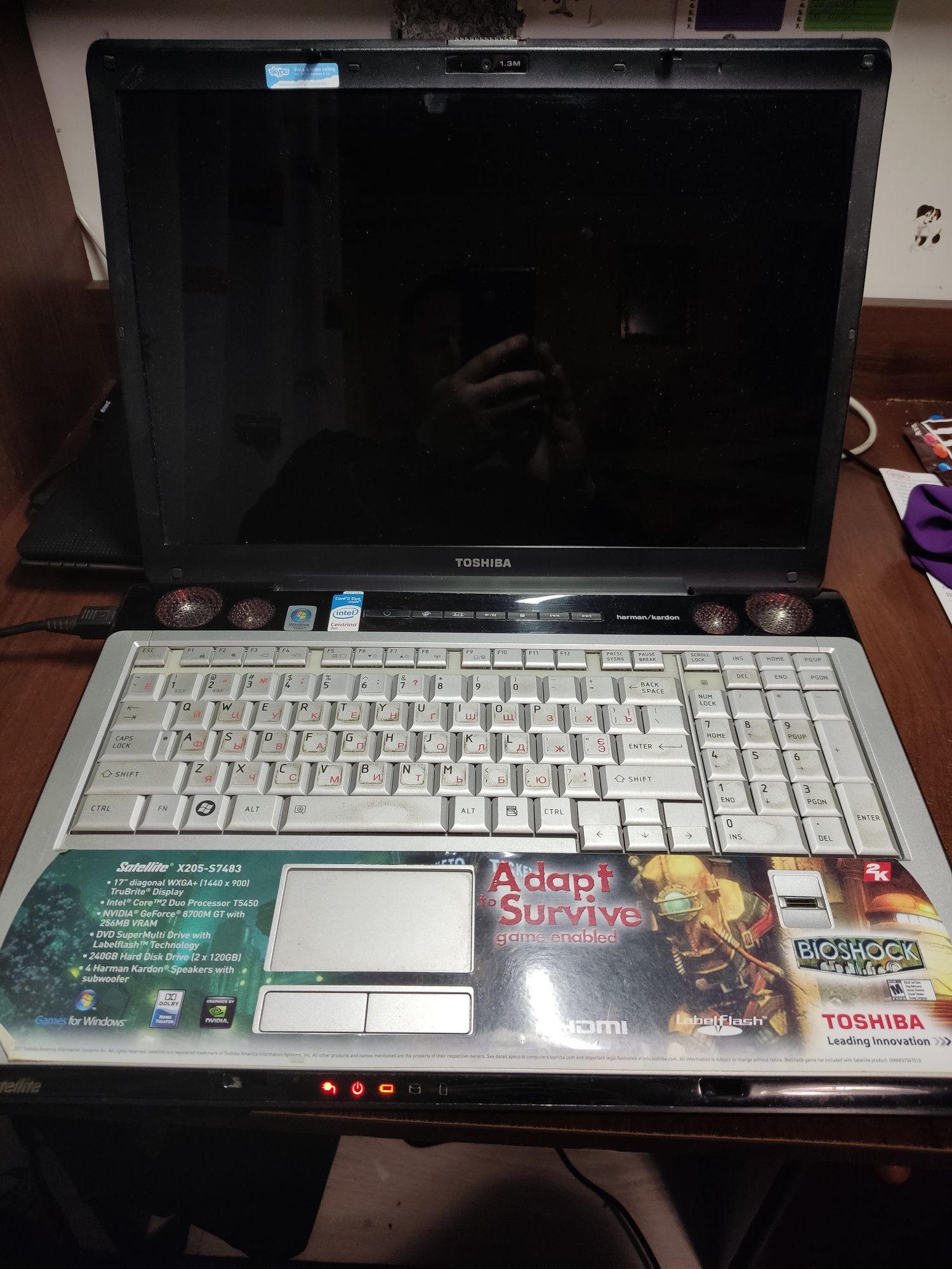 Ноутбук Toshiba Satellite X205-S7483 (на запчастини)