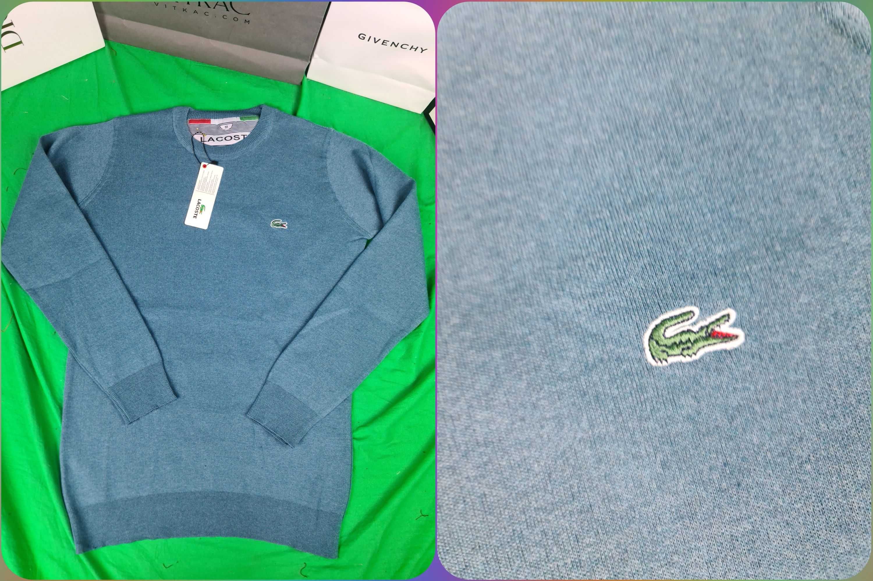 Sweter gładki męski Lacoste swetry nowe Ralph Lauren