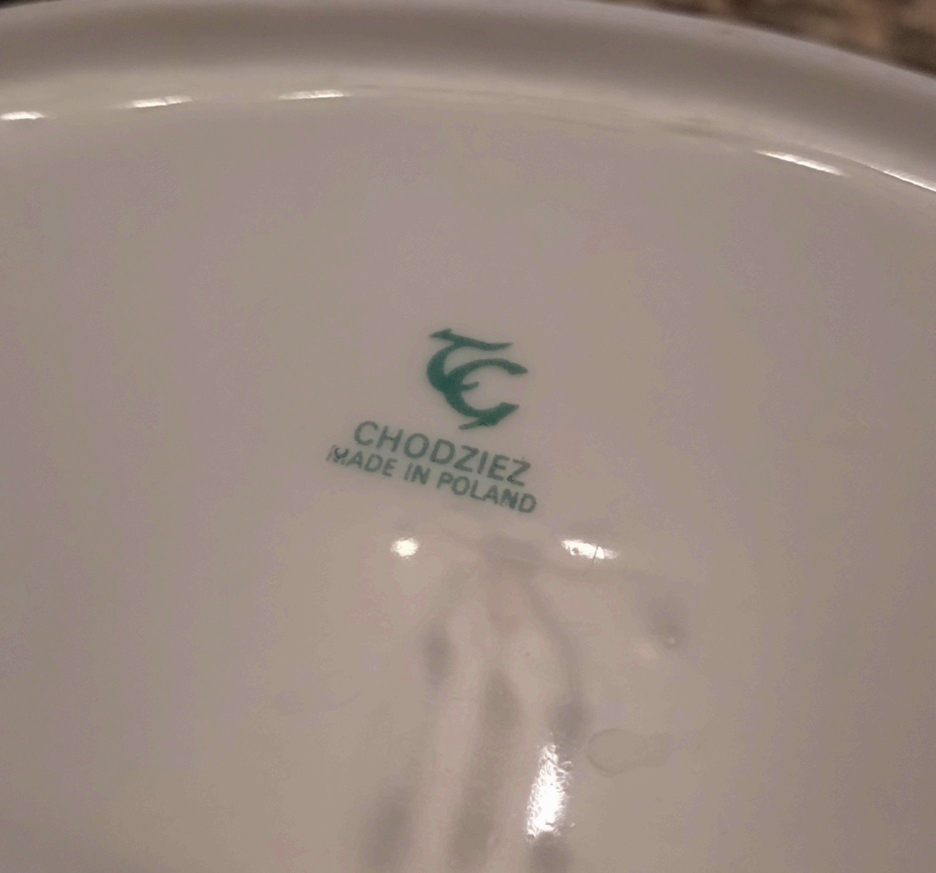 Serwis obiadowy + serwis kawowy PORCELANA CHODZIEŻ komplet
