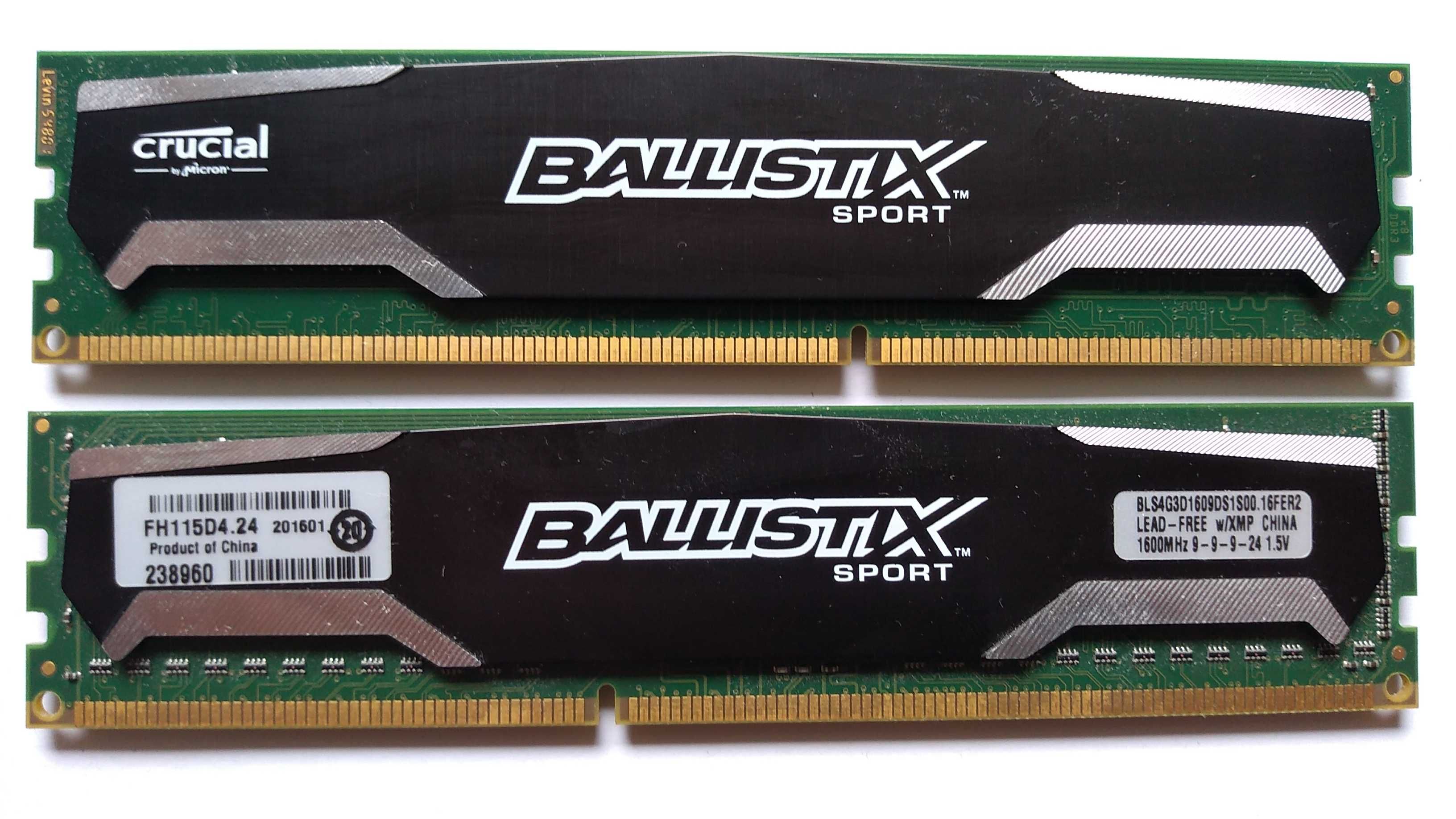 Pamięć DDR3 Crucial Ballistix 8GB 1600 MHz CL9