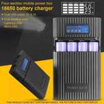 Зарядний пристрій TOPMART4 18650 з дисплеєм powerbank