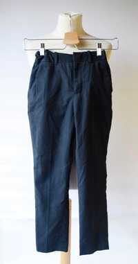 Spodnie H&M Eleganckie Granatowe 140 cm 9 10