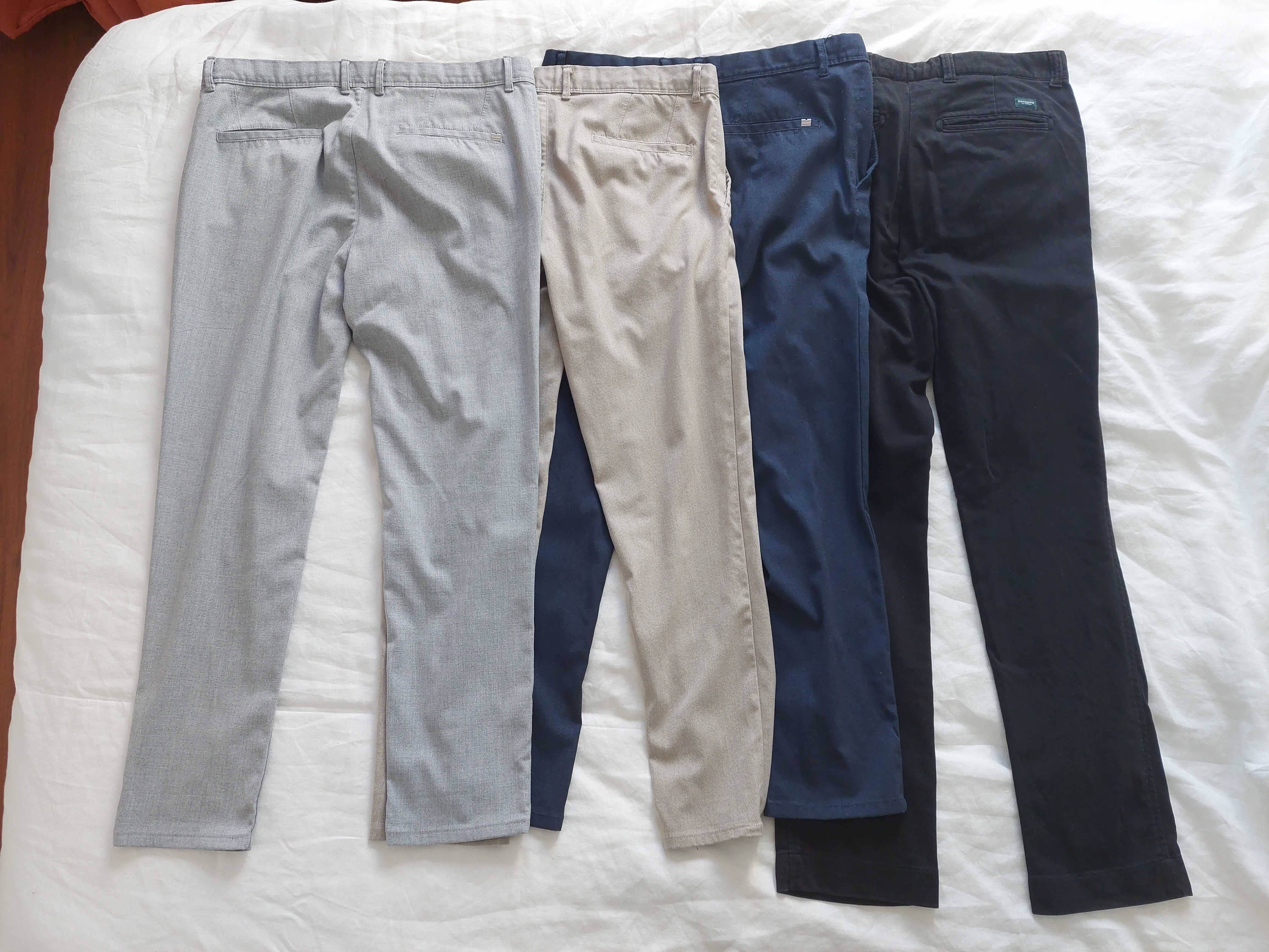 3x calças Zara Man, 1x calças Dockers pretas