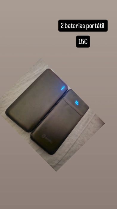 Duas baterias portatil