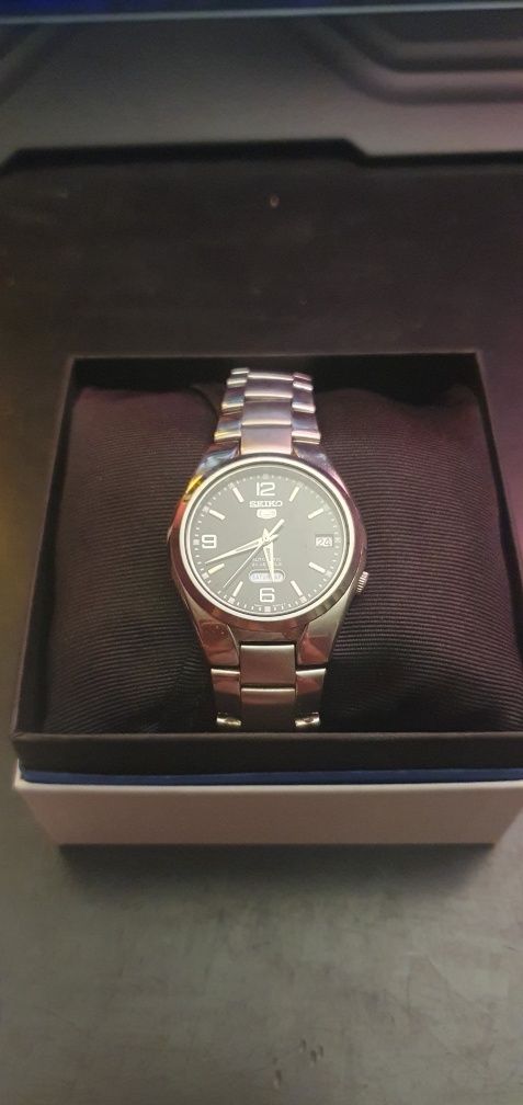 SEIKO SNK623K1 srebrny zegarek automatyczny