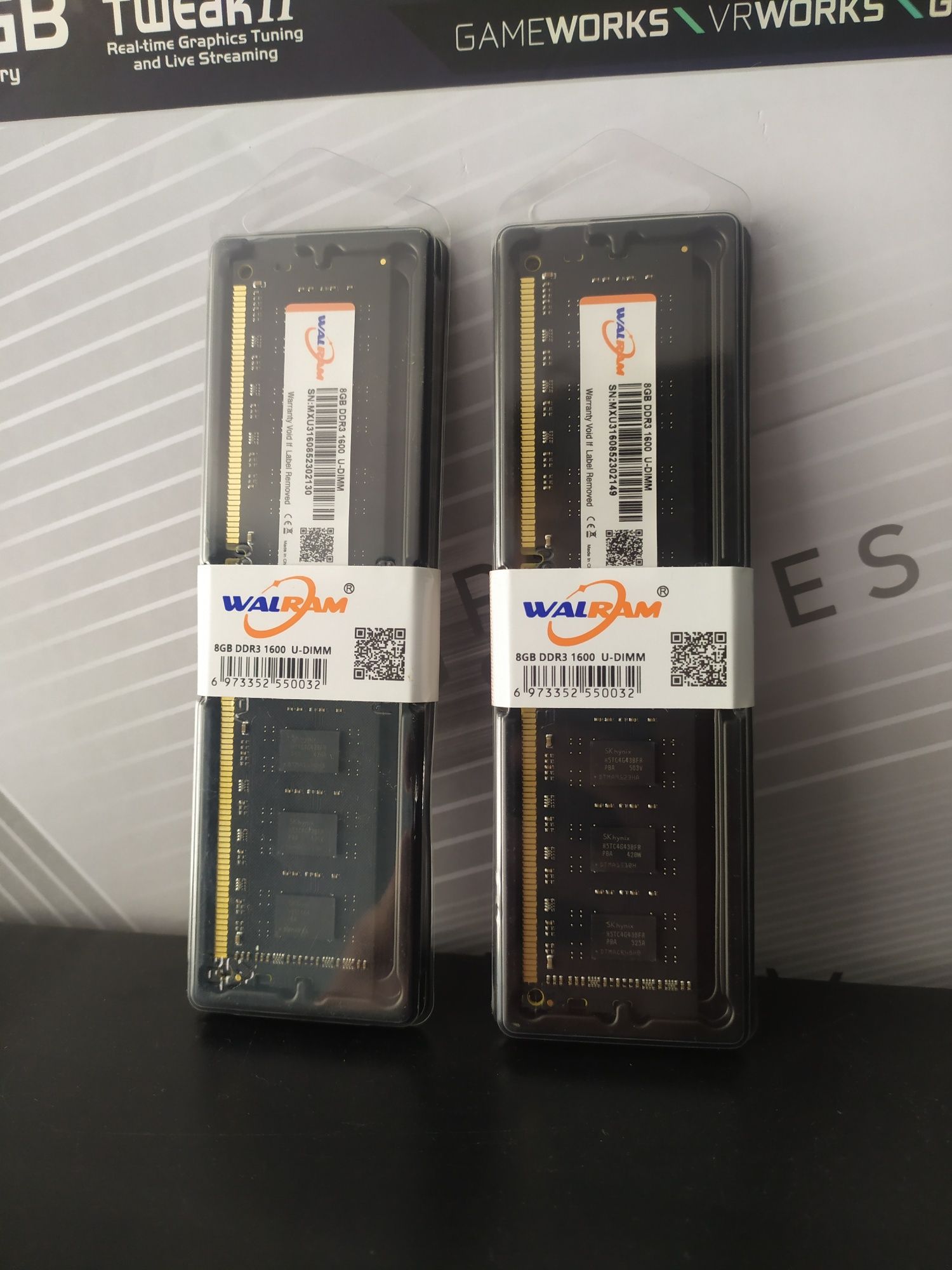 Оперативна пам'ять ОЗУ DDR3 16gb (2х8) 1600Mhz Intel AMD ддр3 Нова