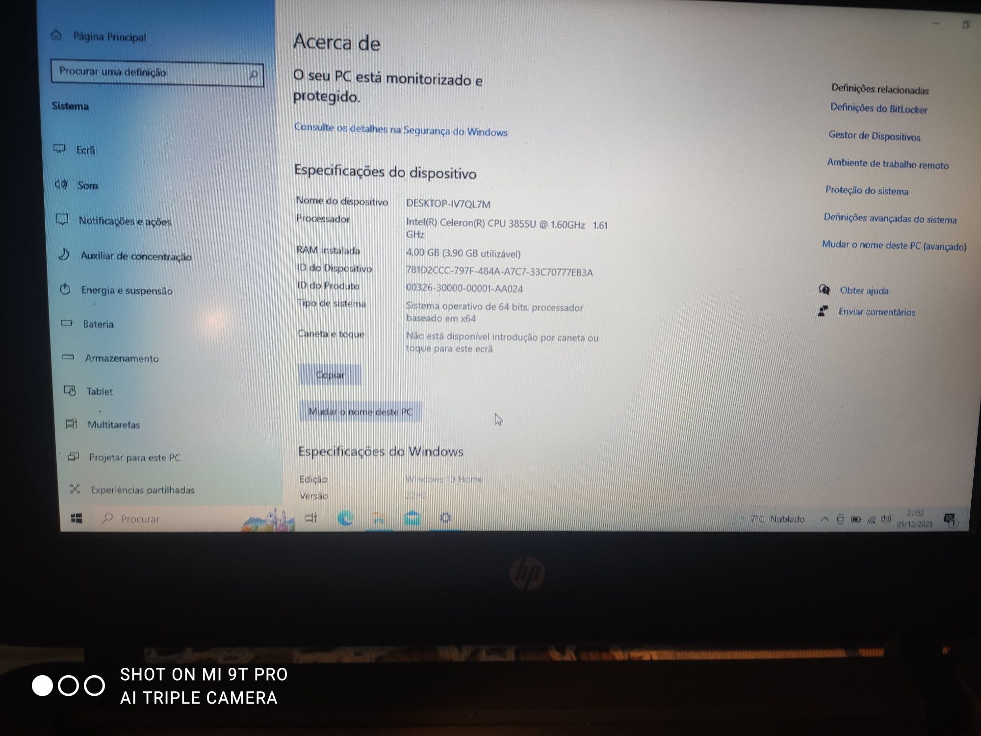 HP probook Celeron